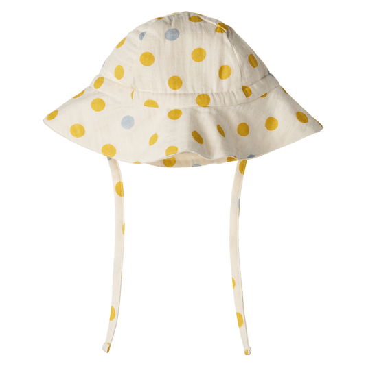 Nature Baby Crinkle Muslin Sunhat - Summer Polka Dot