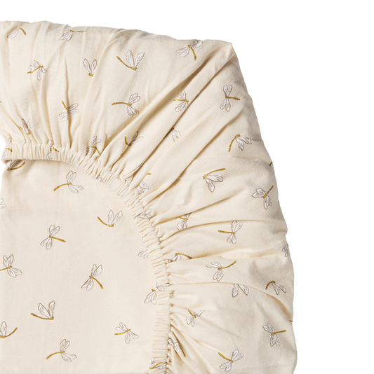 Nature Baby Fitted Sheet Jersey Dragonfly