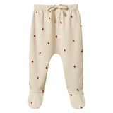 Nature Baby Cotton Footed Rompers Radish Print