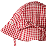 Nature Baby Gingham Sunhat Red Check