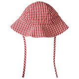 Nature Baby Gingham Sunhat Red Check