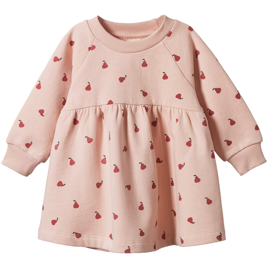 Nature Baby Ines Dress Petite Pear Rose Dust Print