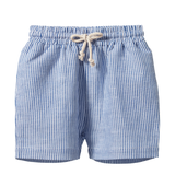 Nature Baby James Short Linen Blue Stripe