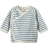 Nature Baby Kimono Jacket Terry - Powder Blue Sailor Stripe