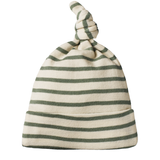 Nature Baby Cotton Knotted Beanie Nettle Stripe