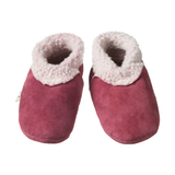 Nature Baby Lambskin Booties Rhubarb