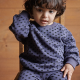 Nature Baby Emerson Sweater - Violet Polka Dot