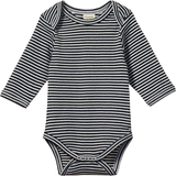 Nature Baby Long Sleeve Bodysuit - Navy Stripe