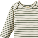 Nature Baby Long Sleeve Bodysuit - Nettle Sailor Stripe