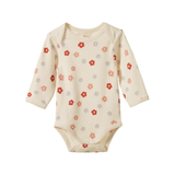 Nature Baby Long Sleeve Bodysuit Petite Flora Stamp Print
