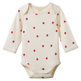 Nature Baby Long Sleeve Bodysuit Raspberries