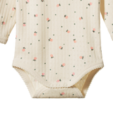 Nature Baby Pointelle Long Sleeve Bodysuit Posey Blossom