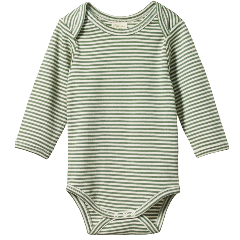 Nature Baby Long Sleeve Bodysuit Nettle Stripe