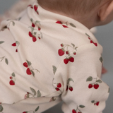 Nature Baby Long Sleeve Bodysuit Strawberry Blush