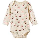 Nature Baby Long Sleeve Bodysuit Strawberry Blush