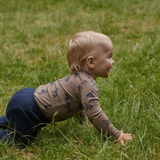 Nature Baby Long Sleeve Merino Bodysuit Foxy Print