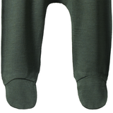 Nature Baby Merino Footed Rompers - Thyme