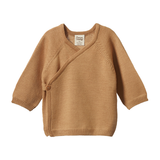 Nature Baby Merino Knit Kimono Jacket - Caramel