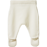 Nature Baby Merino Knit Footed Rompers Natural