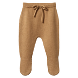 Nature Baby Merino Knit Footed Rompers Caramel