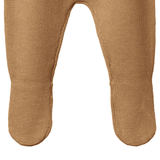 Nature Baby Merino Knit Footed Rompers Caramel