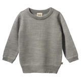 Nature Baby Merino Knit Pullover Grey Marl