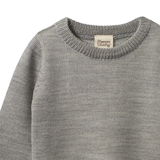 Nature Baby Merino Knit Pullover Grey Marl