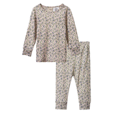 Nature Baby Merino Pyjamas - Briarwood Lilac Print