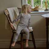 Nature Baby Merino Pyjamas - Briarwood Lilac Print