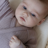 Nature Baby Long Sleeve Merino Kimono Bodysuit Lilac