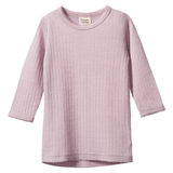 Nature Baby Merino Pointelle Long Sleeve Cloud Tee Lilac