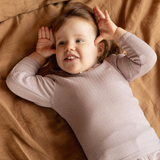 Nature Baby Merino Pointelle Long Sleeve Cloud Tee Lilac