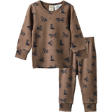 Nature Baby Merino Long Sleeve Pyjama Set Foxy Print