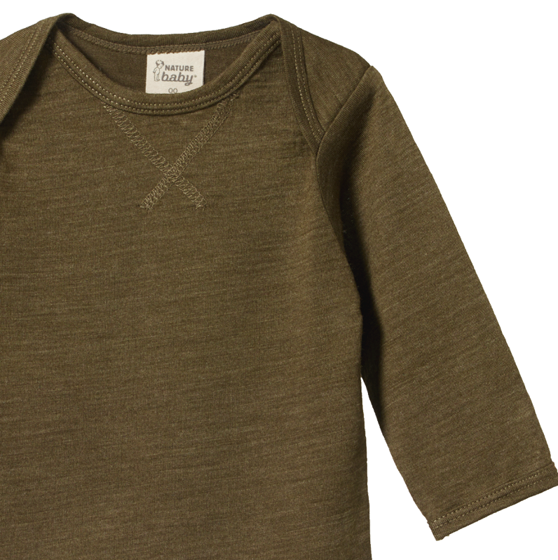 Nature Baby Merino Essential Tee - Herb