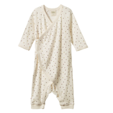 Nature Baby Pointelle Kimono Stretch and Grow Aster Floral