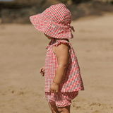 Nature Baby Petal Set Gingham Red Check