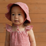 Nature Baby Petal Set Red Gingham