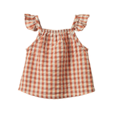 Nature Baby Petal Top Dandelion Gingham
