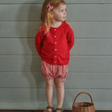 Nature Baby Piper Cardigan Red Pointelle