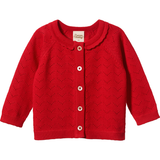 Nature Baby Piper Cardigan Red Pointelle