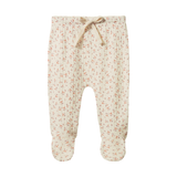 Nature Baby Pointelle Footed Rompers Dandelion Print