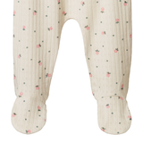 Nature Baby Footed Rompers Pointelle Posey Blossom