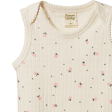 Nature Baby Pointelle Singlet Posey Blossom