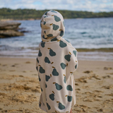 Nature Baby Poncho Towel Pear Print