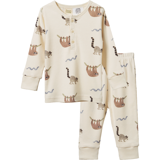 Nature Baby Long Sleeve Pyjamas Sloth Snuggle