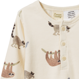 Nature Baby Long Sleeve Pyjamas Sloth Snuggle