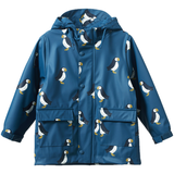 Nature Baby Raincoat - Puffin Teal Print