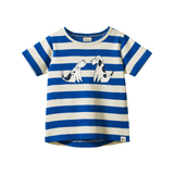 Nature Baby River Tee Dog Walk Blue Print