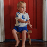 Nature Baby Terry River Tee - Regatta Print