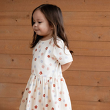 Nature Baby Saturday Dress Petite Flora Stamp Print